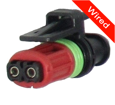 2 Pins Female connector with 10 cm wires | PRCW2-0055-B