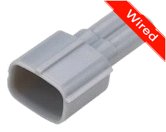 2 Pin Male connector with 10cm wires | PRCW2-0056-A