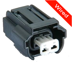 2 Pins Female connector with 10 cm wires | PRCW2-0057-B