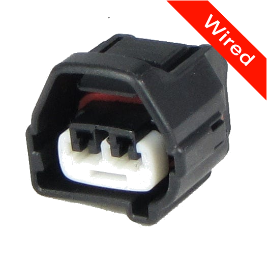 2 Pins Female connector with 10 cm wires | PRCW2-0058-B