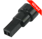 2 Pin Male connector with 10cm wires | PRCW2-0060-A