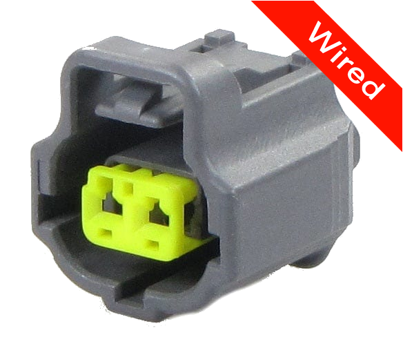 [PRCW2-0061-B] 2 Pins Female connector with 10 cm wires | PRCW2-0061-B