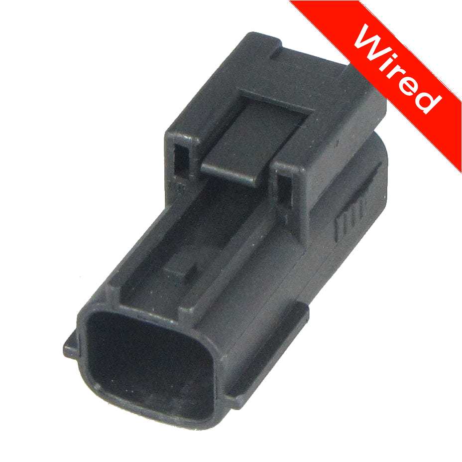 2 Pin Male connector with 10cm wires | PRCW2-0063-A