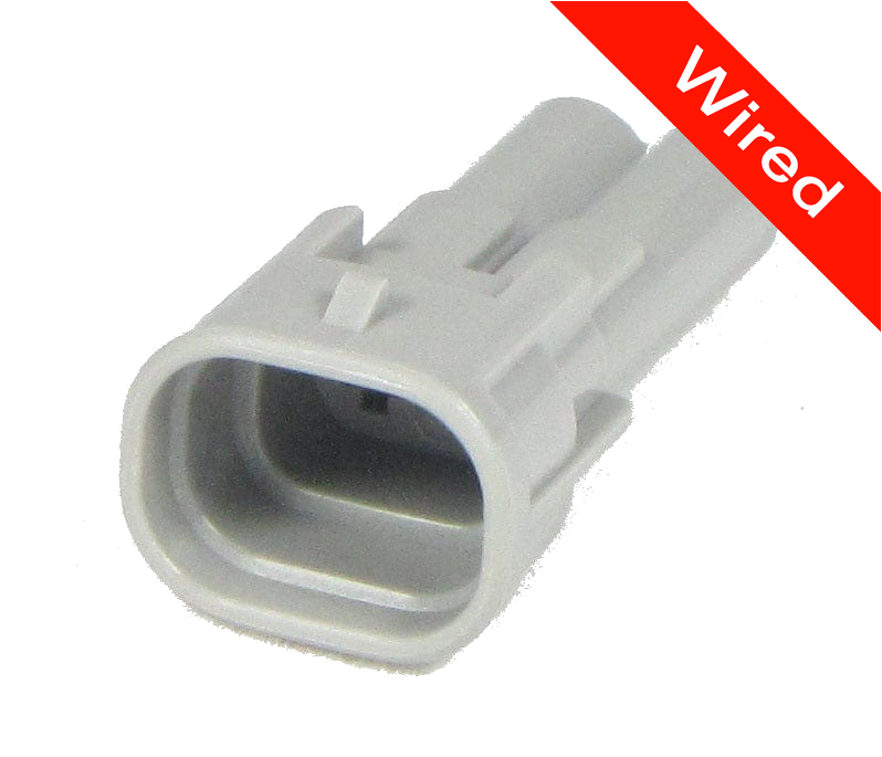 2 Pin Male connector with 10cm wires PRCW2-0064-A