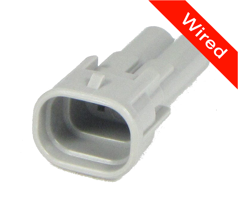 2 Pins Male connector with 10 cm wires | PRCW2-0064-A