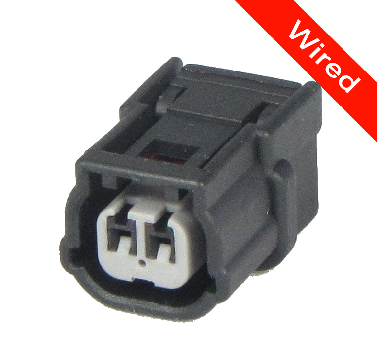 2 Pin Female connector with 10cm wires | PRCW2-0065-B