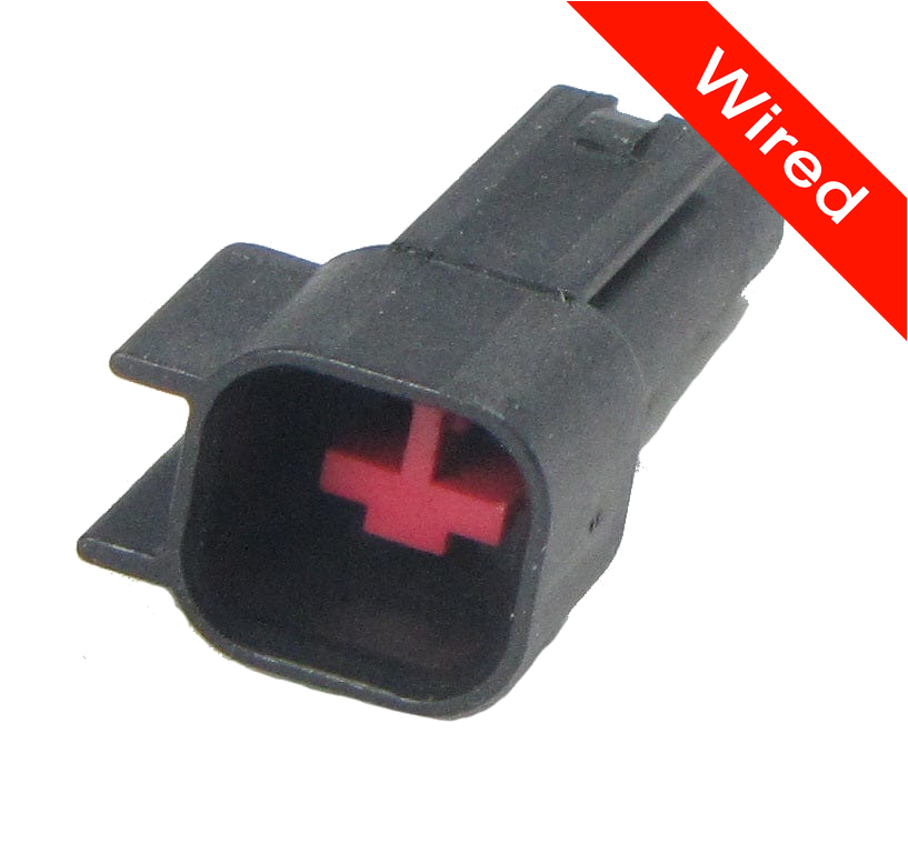 2 Pins Male connector with 10 cm wires | PRCW2-0066-A