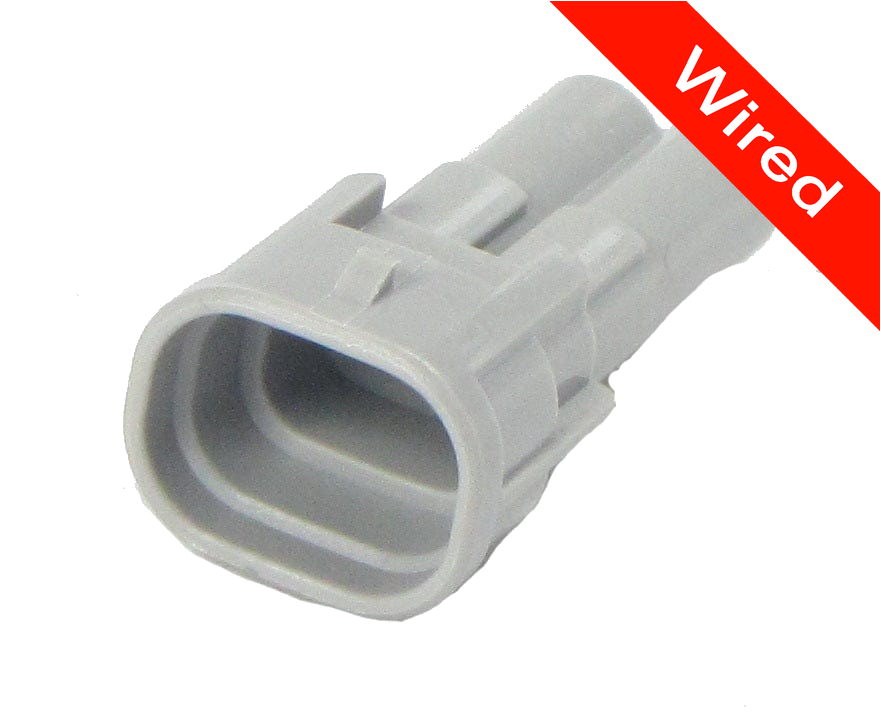 2 Pins Male connector with 10 cm wires | PRCW2-0067-A