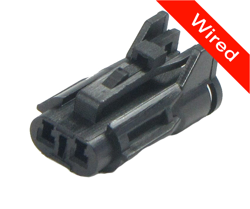 2 Pins Female connector with 10 cm wires | PRCW2-0070-B