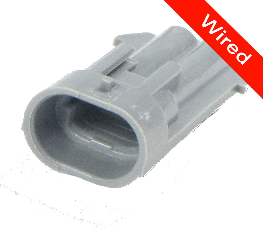2 Pin Male connector with 10cm wires PRCW2-0071-A