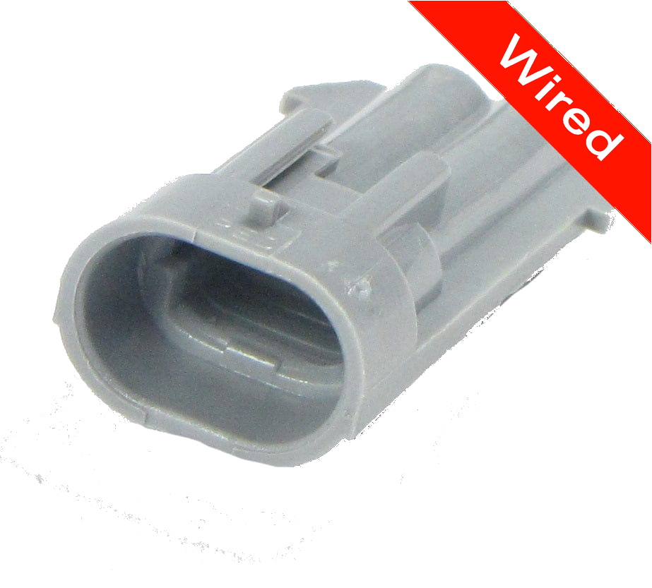 2 Pins Male connector with 10 cm wires | PRCW2-0071-A