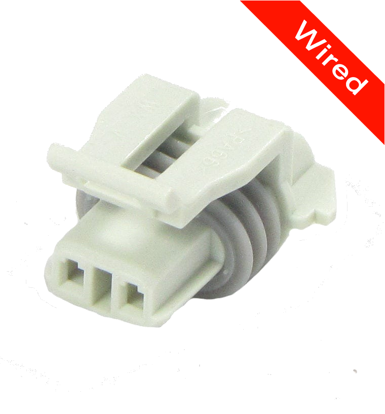 2 Pin Female connector with 10cm wires | PRCW2-0071-B