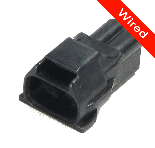 2 Pins Male connector with 10 cm wires | PRCW2-0074-A