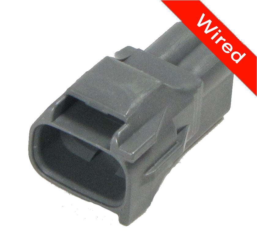 2 Pin Male connector with 10cm wires | PRCW2-0075-A
