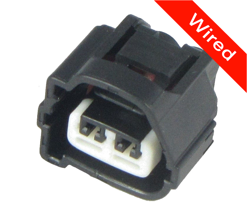 2 Pins Female connector with 10 cm wires | PRCW2-0075-B