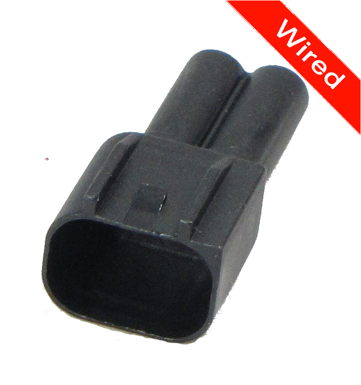 2 Pin Male connector with 10cm wires | PRCW2-0076-A