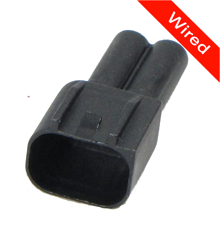 [PRCW2-0076-A] 2 Pins Male connector with 10 cm wires | PRCW2-0076-A