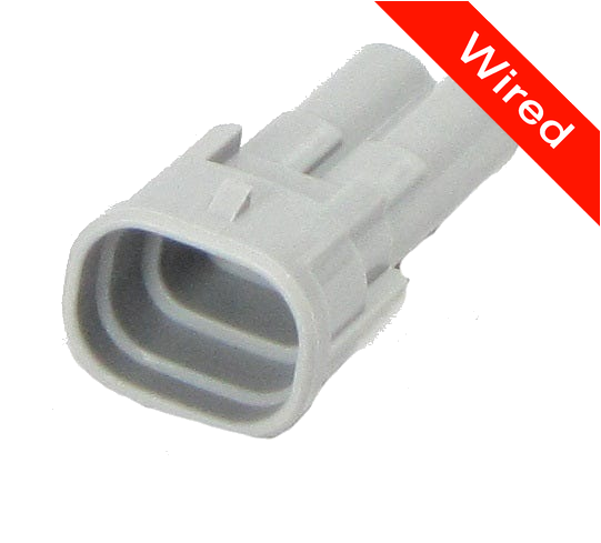 2 Pin Male connector with 10cm wires PRCW2-0078-A