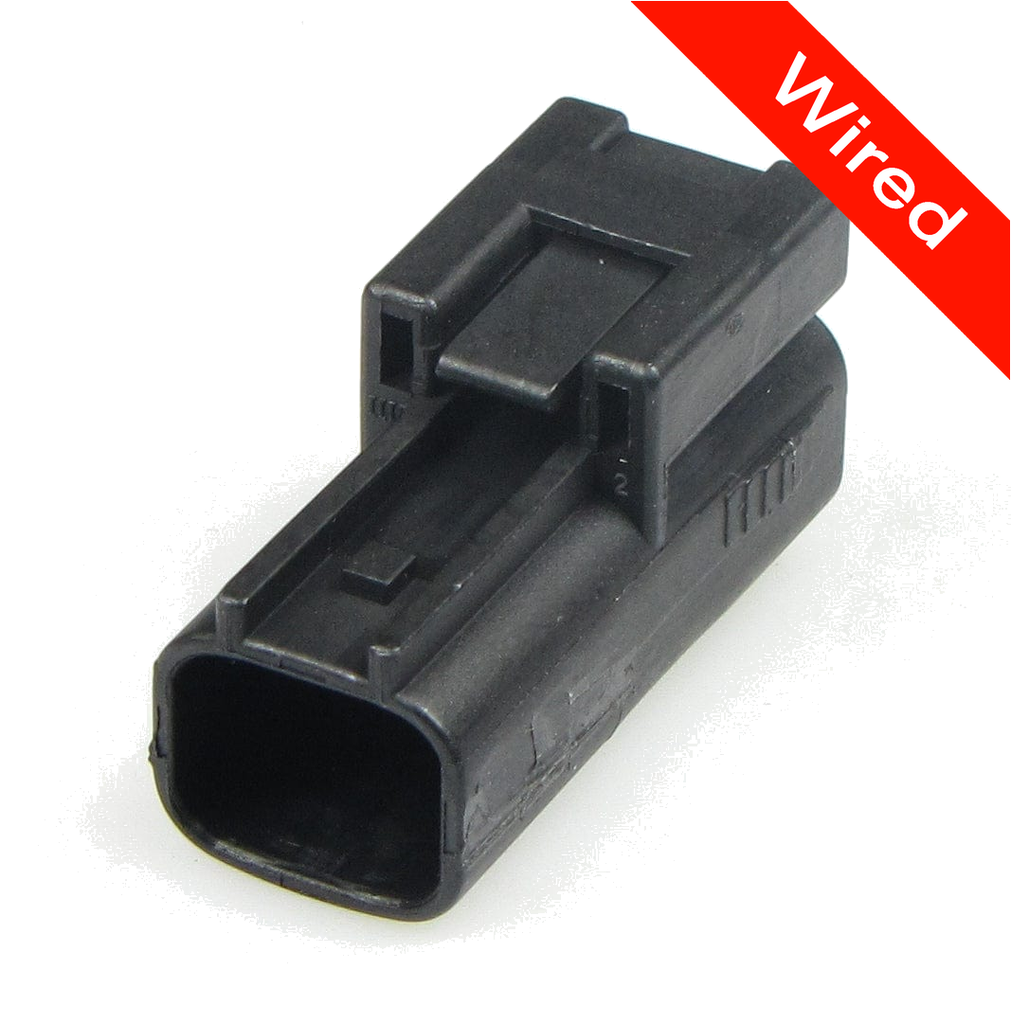 2 Pins Male connector with 10 cm wires | PRCW2-0079-A