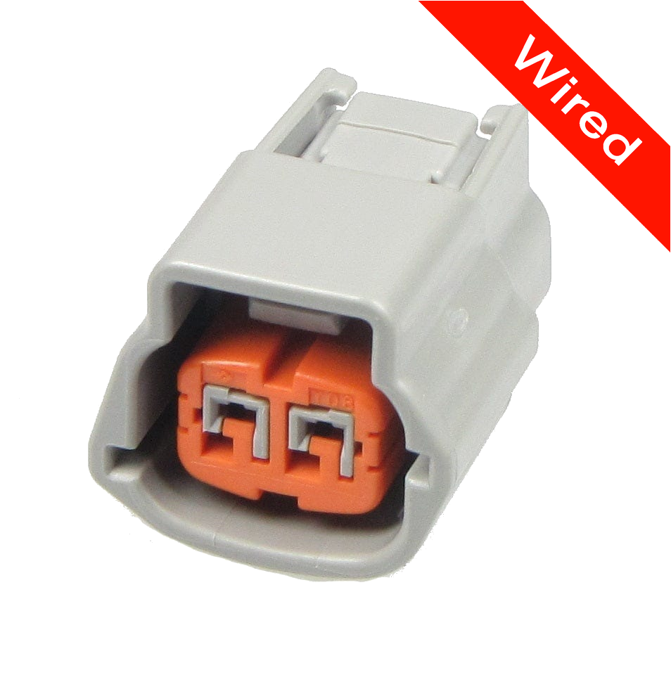 2 Pin Female connector with 10cm wires | PRCW2-0079-B