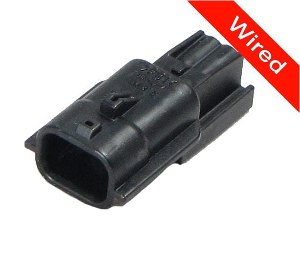 2 Pins Male connector with 10 cm wires | PRCW2-0080-A
