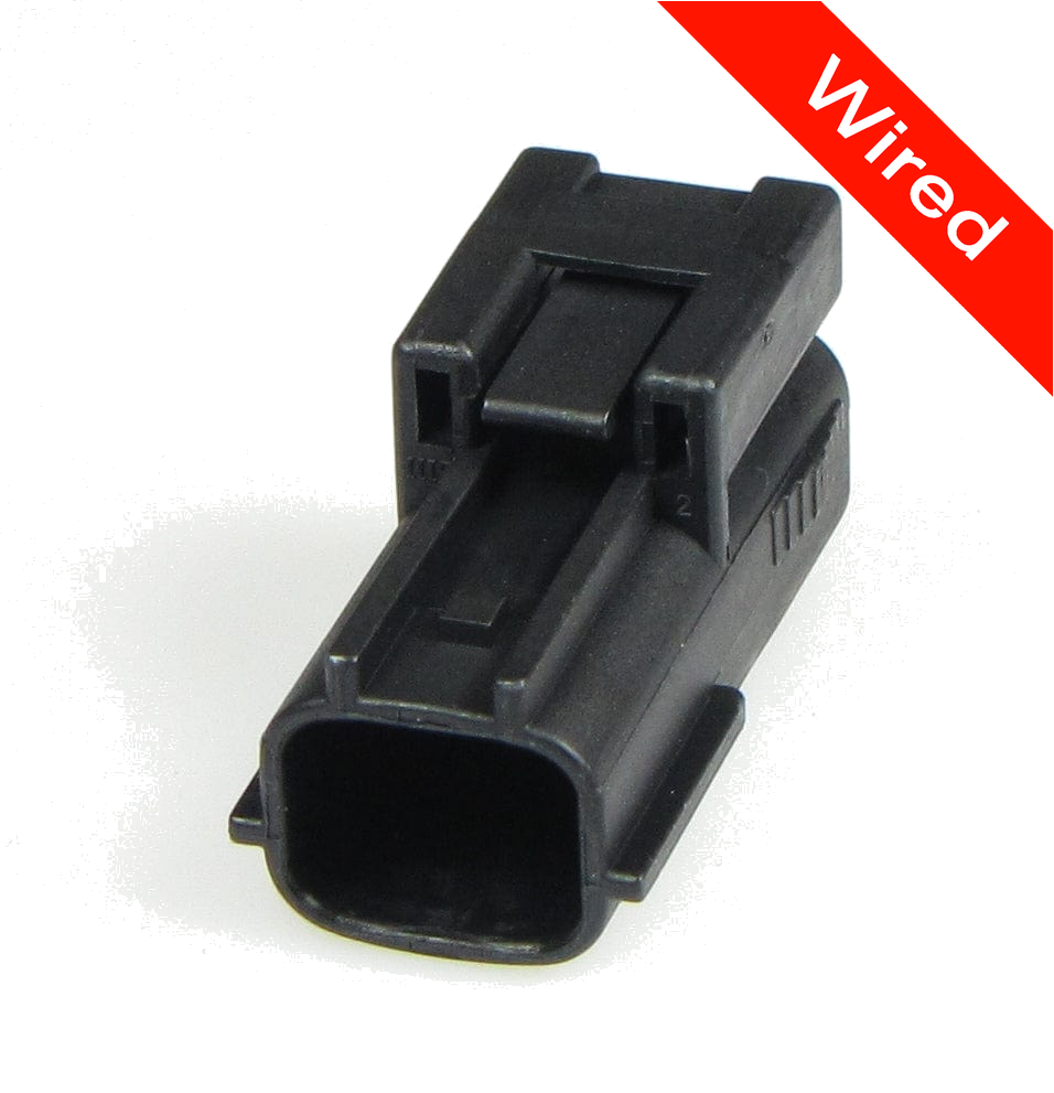 2 Pins Male connector with 10 cm wires | PRCW2-0081-A