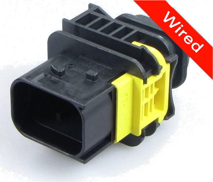 2 Pin Male connector with 10cm wires | PRCW2-0085-A
