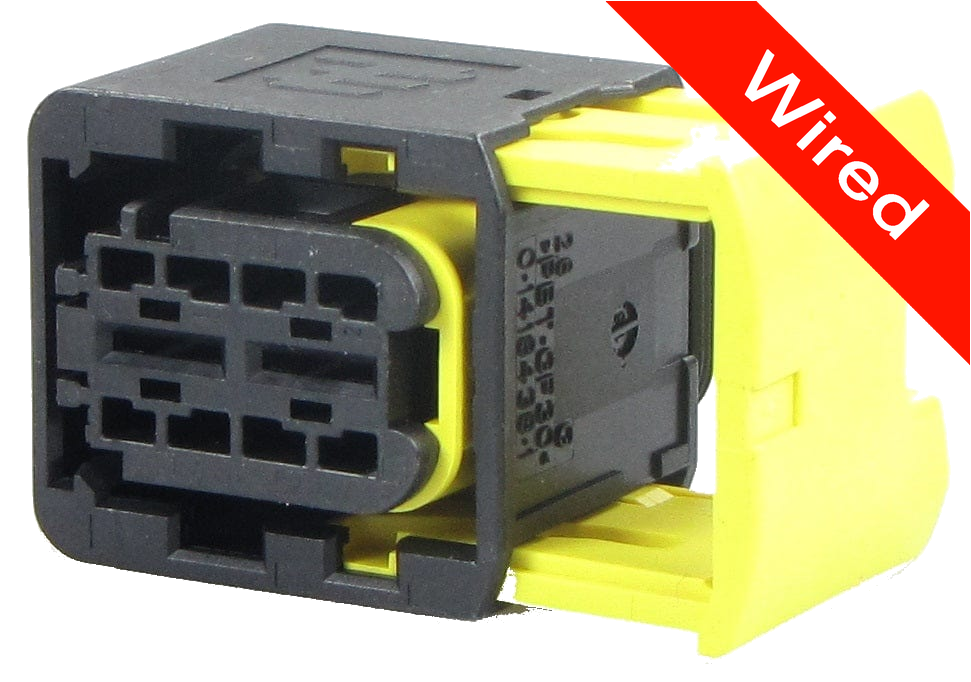 2 Pins Female connector with 10 cm wires | PRCW2-0085-B