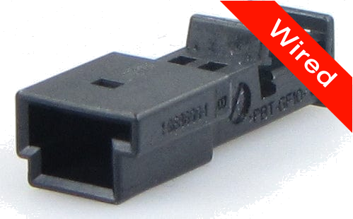 2 Pins Male connector with 10 cm wires | PRCW2-0086-A