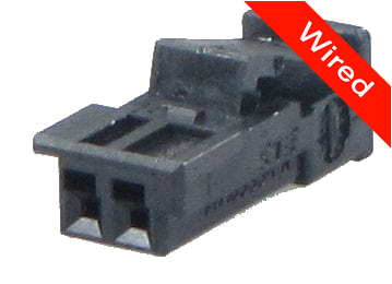 [PRCW2-0086-B] 2 Pins Female connector with 10 cm wires | PRCW2-0086-B
