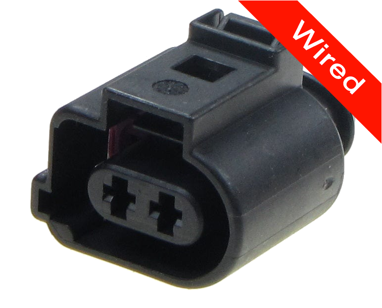 [PRCW2-0087-B] 2 Pins Female connector with 10 cm wires | PRCW2-0087-B