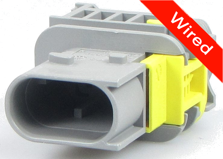 2 Pin Male connector with 10cm wires | PRCW2-0089-A