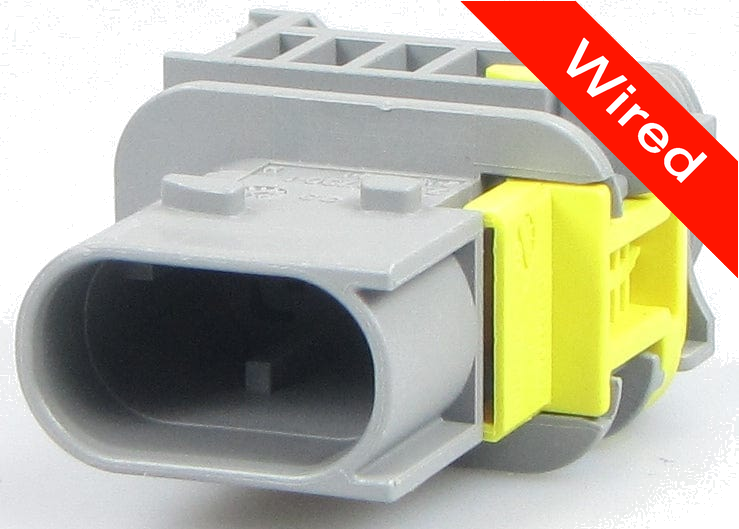 2 Pin Male connector with 10cm wires PRCW2-0089-A