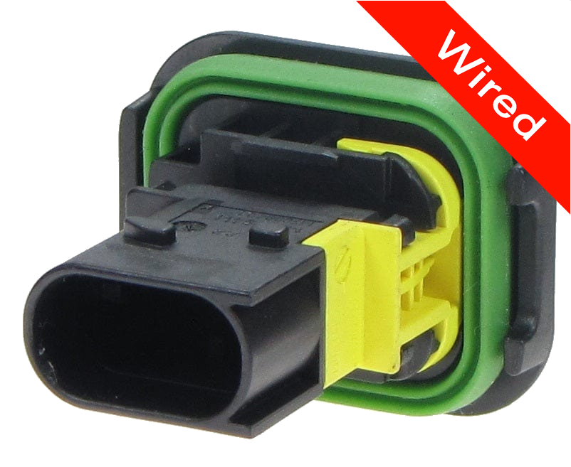 2 Pins Male connector with 10 cm wires | PRCW2-0090-A
