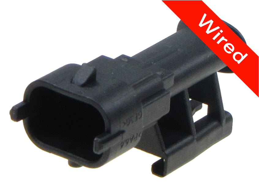 2 Pins Male connector with 10 cm wires | PRCW2-0092-A
