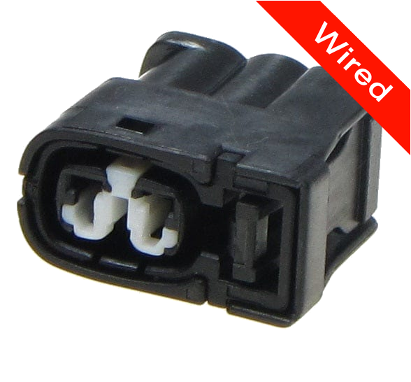 2 Pin Female connector with 10cm wires | PRCW2-0093-B