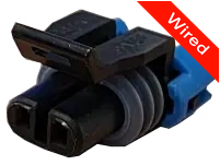 [PRCW2-0096-B] 2 Pins Female connector with 10 cm wires | PRCW2-0096-B