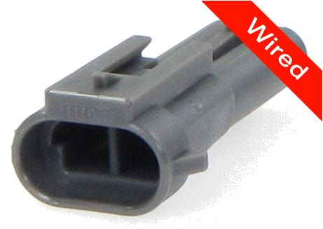 2 Pins Male connector with 10 cm wires | PRCW2-0099-A