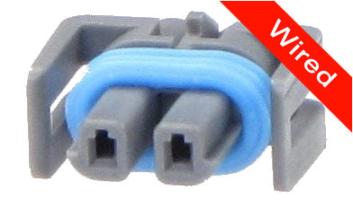 2 Pins Female connector with 10 cm wires | PRCW2-0099-B