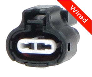 2 Pins Female connector with 10 cm wires | PRCW2-0100-B
