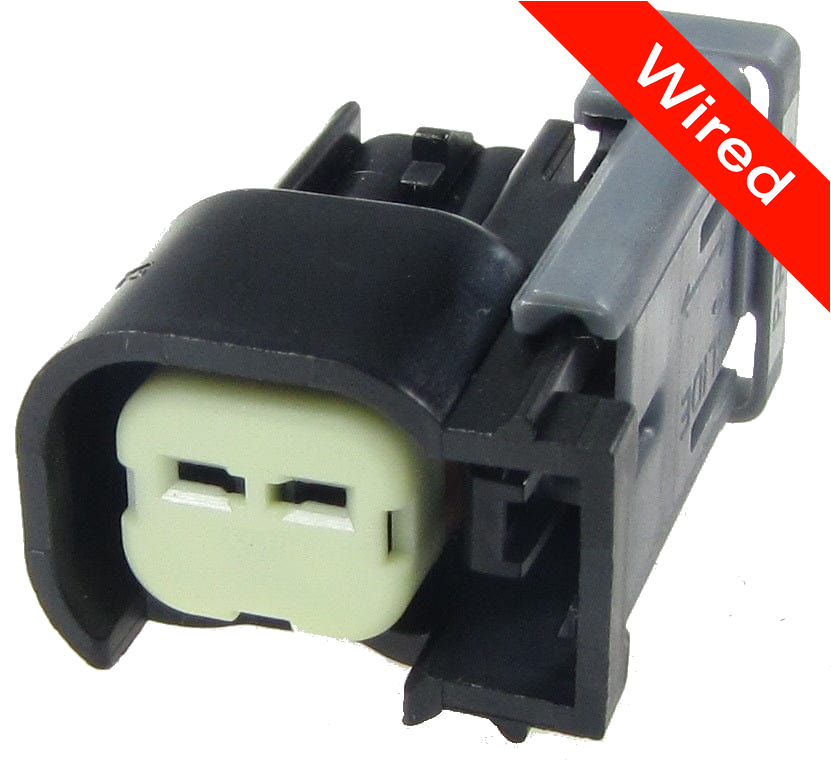 2 Pins Female connector with 10 cm wires | PRCW2-0103-B