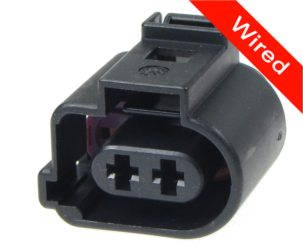 2 Pin Female connector with 10cm wires | PRCW2-0104-B