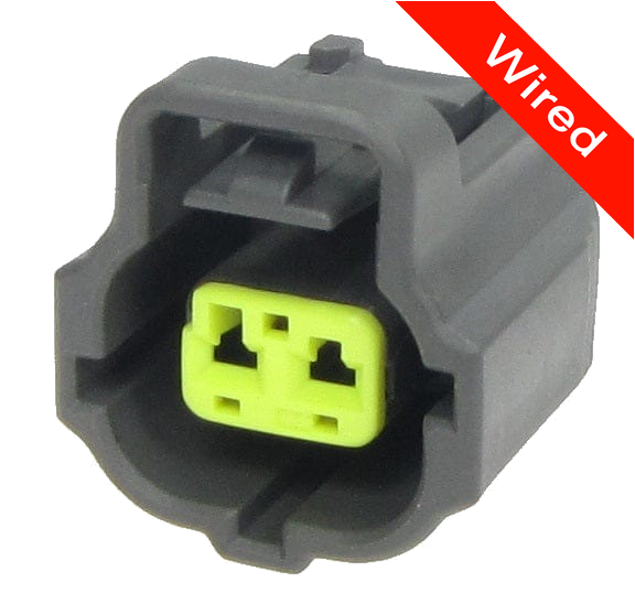 2 Pin Female connector with 10cm wires PRCW2-0105-B