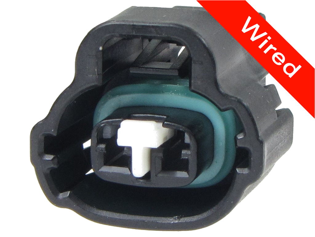 2 Pin Female connector with 10cm wires | PRCW2-0107-B