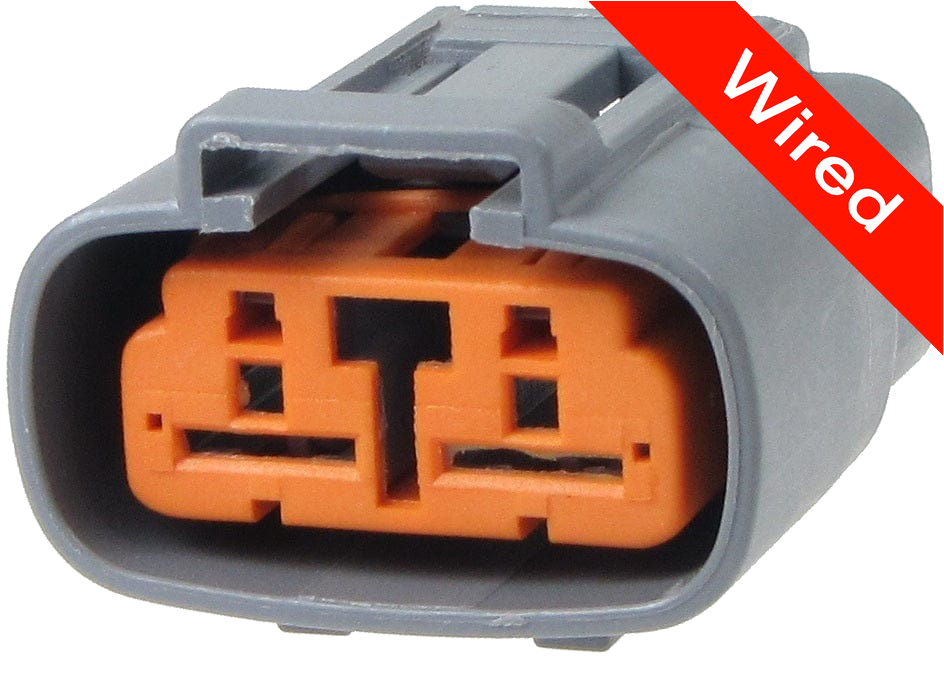 2 Pin Female connector with 10cm wires | PRCW2-0108-B