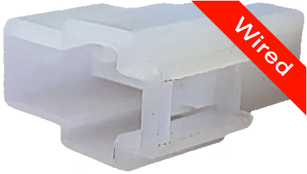 2 Pins Male connector with 10 cm wires | PRCW2-0109-A