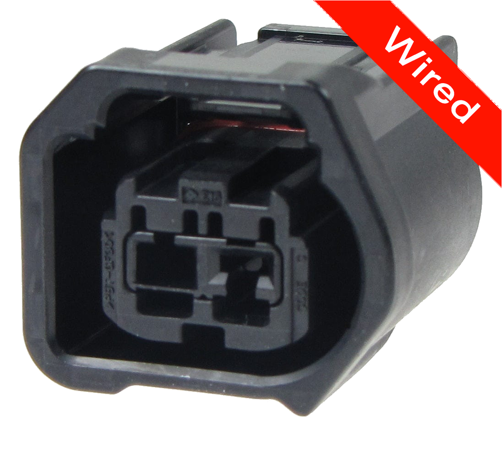 2 Pin Female connector with 10cm wires | PRCW2-0110-B
