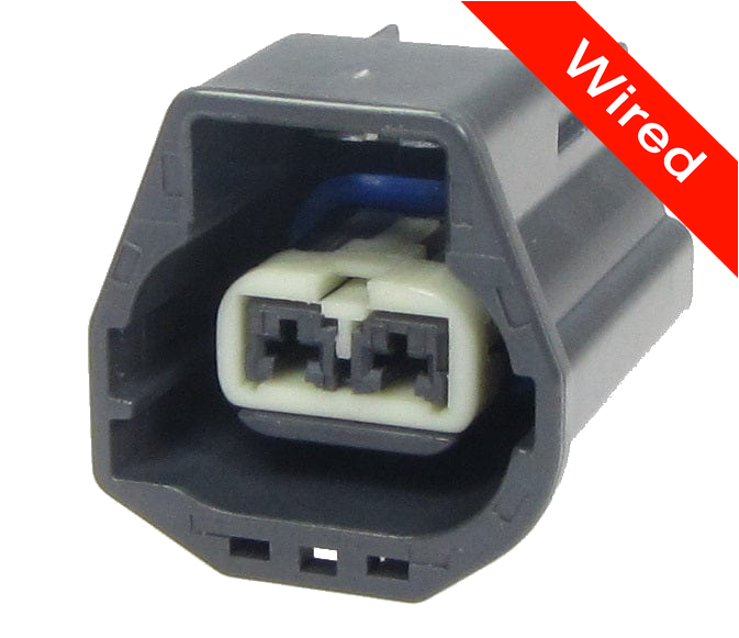 2 Pins Female connector with 10 cm wires | PRCW2-0112-B