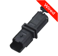 2 Pins Male connector with 10 cm wires | PRCW2-0114-A