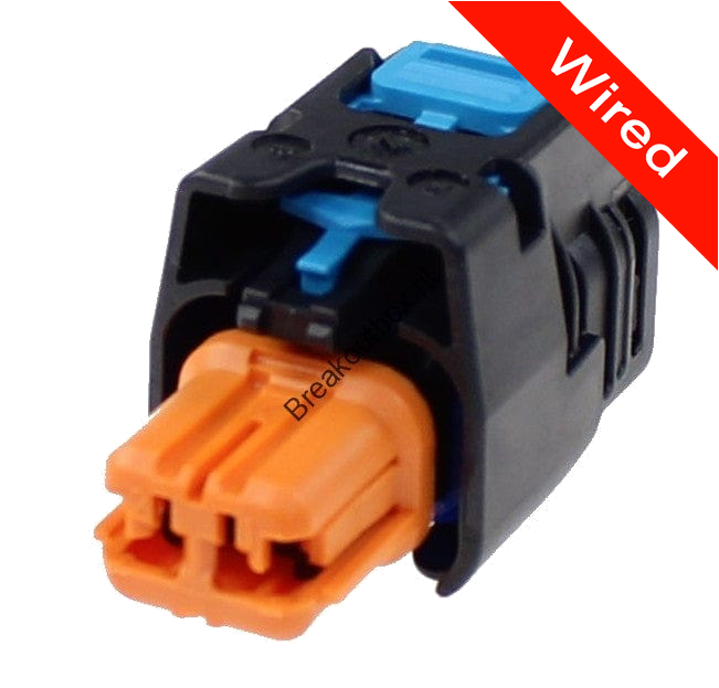 2 Pin Female connector with 10cm wires | PRCW2-0114-B